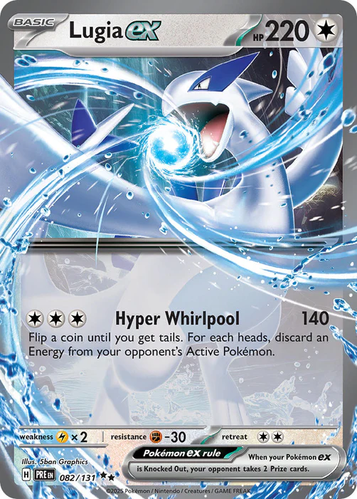 Lugia ex 082/131 Double Rare Pokemon Card (Scarlet & Violet Prismatic Evolutions)