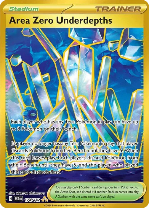 Area Zero Underdepths 174/142 Hyper Rare Pokemon Card (SV Stellar Crown)
