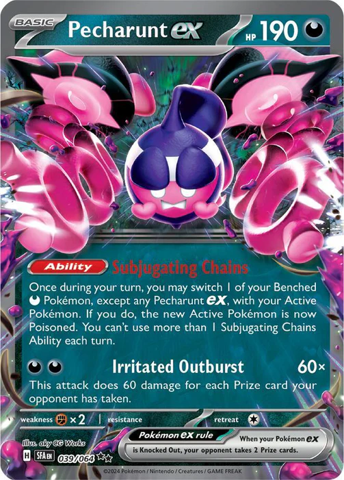 Pecharunt ex 039/064 Double Rare Pokemon Card (SV Shrouded Fable)