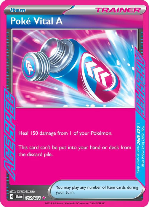 Poke Vital A 062/064 ACE SPEC Rare Pokemon Card (SV Shrouded Fable)