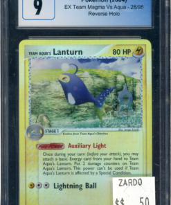 CGC 9 TEAM AQUA'S LANTURN REVERSE HOLO