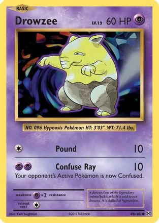 Drowzee (49/108) - XY Evolutions
