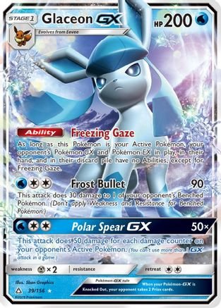 Glaceon GX (39/156) - SM Ultra Prism Holofoil