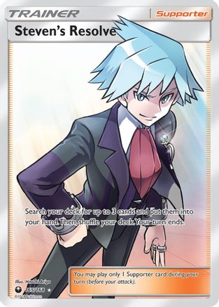 Steven's Resolve (Full Art) (165/168) - SM Celestial Storm Holofoil