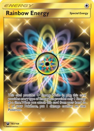 Rainbow Energy (Secret) (183/168) - SM Celestial Storm Holofoil