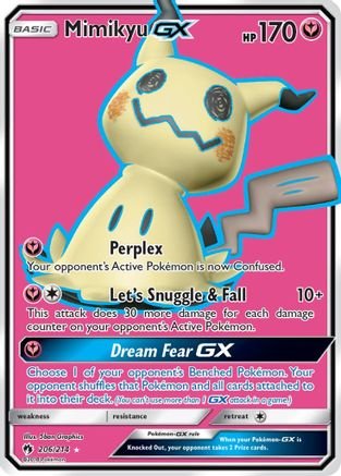 Mimikyu GX (Full Art) (206/214) - SM Lost Thunder Holofoil