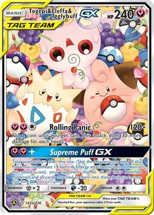 Togepi & Cleffa & Igglybuff GX (143a/236) - Alternate Art Promos Holofoil