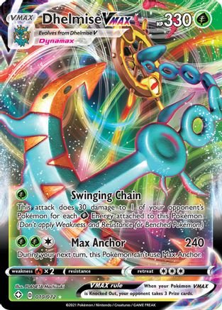 Dhelmise VMAX (10/072) - Shining Fates Holofoil