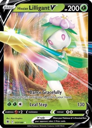 Hisuian Lilligant V (17/189) - SWSH10 Astral Radiance Holofoil