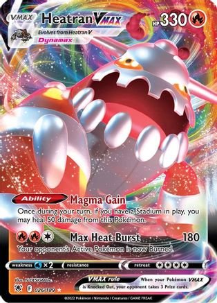 Heatran VMAX (26/189) - SWSH10 Astral Radiance Holofoil