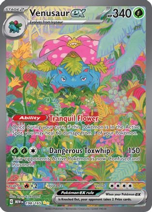 Venusaur ex (198/165) - SV Scarlet & Violet 151 Holofoil