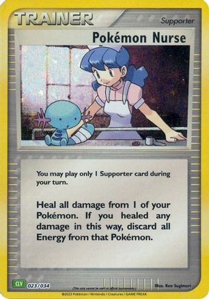 Pokemon Nurse (23/034) - Trading Card Game Classic Holofoil
