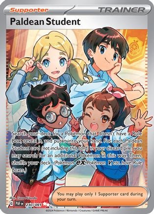 Paldean Student (230/091) - SV Paldean Fates Holofoil