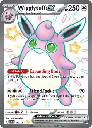 Wigglytuff ex (222/091) - SV Paldean Fates Holofoil