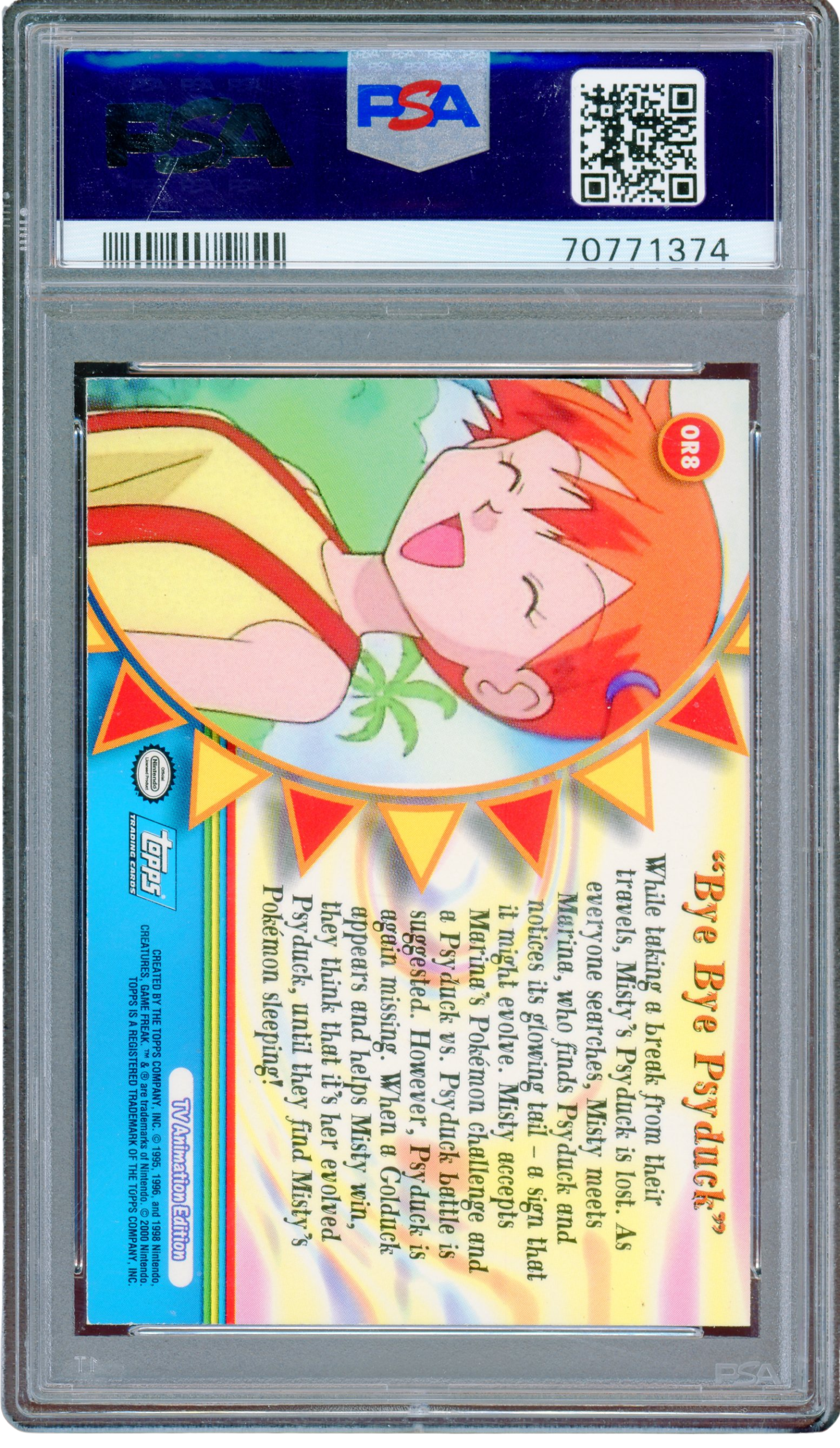 PSA 8 BYE BYE PSYDUCK 2000 TOPPS - Image 2