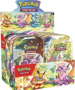 Prismatic Evolutions Mini Tin Display