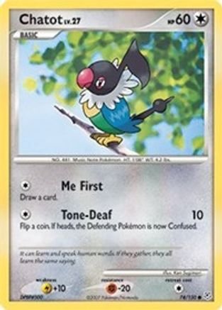 Chatot (74/130) - Diamond and Pearl