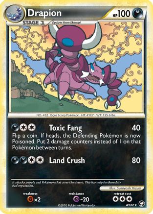 Drapion (4/102) - Triumphant Holofoil