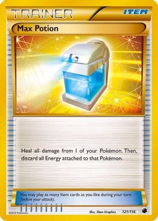 Max Potion (Secret Rare) (121/116) - Plasma Freeze Holofoil