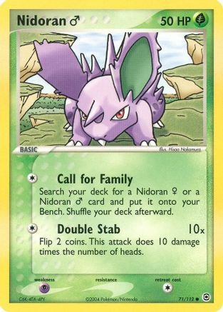 Nidoran M (71/112) - FireRed & LeafGreen Reverse Holofoil