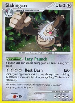 Slaking (16/127) - Platinum Holofoil