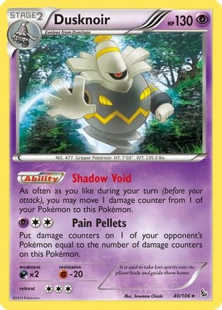 Dusknoir (40/106) - XY Flashfire Holofoil