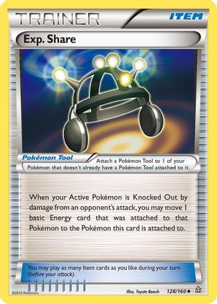 Exp. Share (128/160) - XY Primal Clash Reverse Holofoil