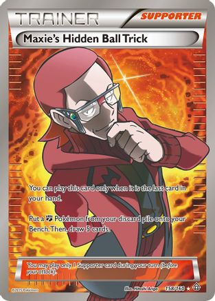 Maxie's Hidden Ball Trick (Full Art) (158/160) - XY Primal Clash Holofoil