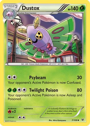 Dustox (7/108) - XY Roaring Skies Reverse Holofoil