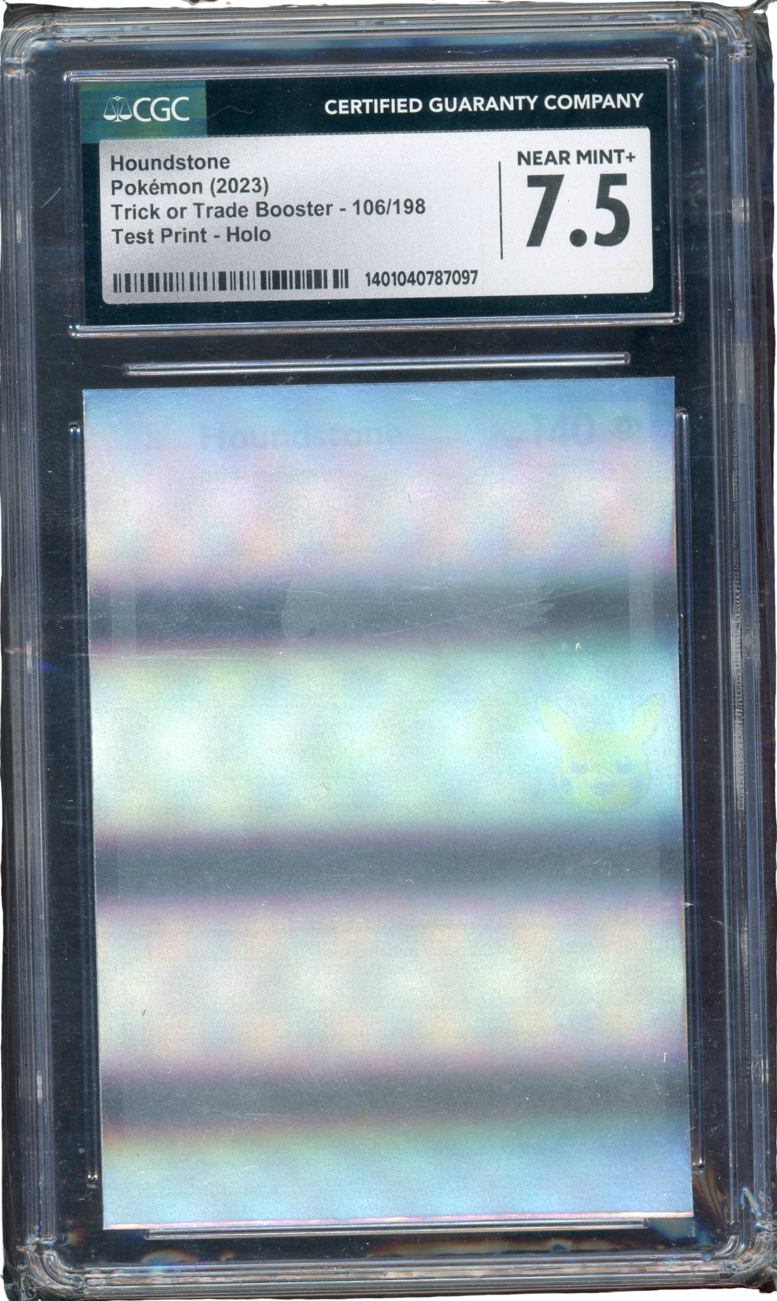 CGC 7.5 HOUNDSTONE TRICK OR TRADE *TEST PRINT* HOLO