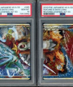 PSA 10 SUICUNE & ENTEI REVIVING LEGENDS 1ST ED