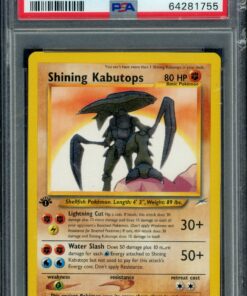 PSA 10 SHINING KABUTOPS 1ST EDITION NEO DESTINY
