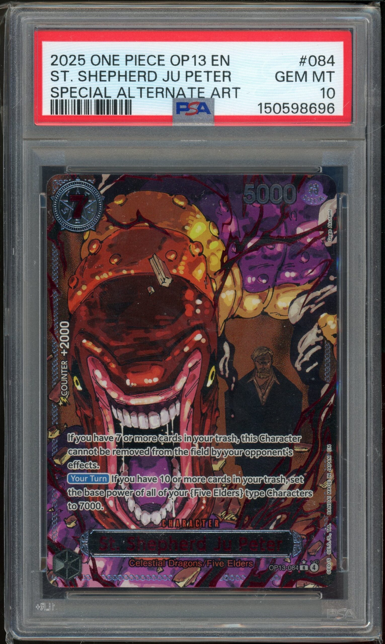 OP13 GOD DEMON PACK SEQUENTIAL PSA 10 (5 SLABS) - Image 3