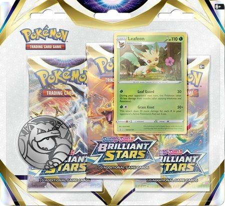 Brilliant Stars 3-Pack Blister w/ Leafeon Promo