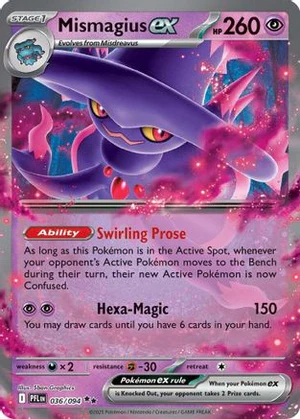 Mismagius ex (36/094) - ME02 Phantasmal Flames Holofoil