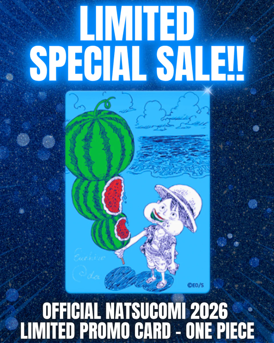Limited SALE Shueisha Official Natsucomi 2026 Limited Promo Card – “ONE PIECE”